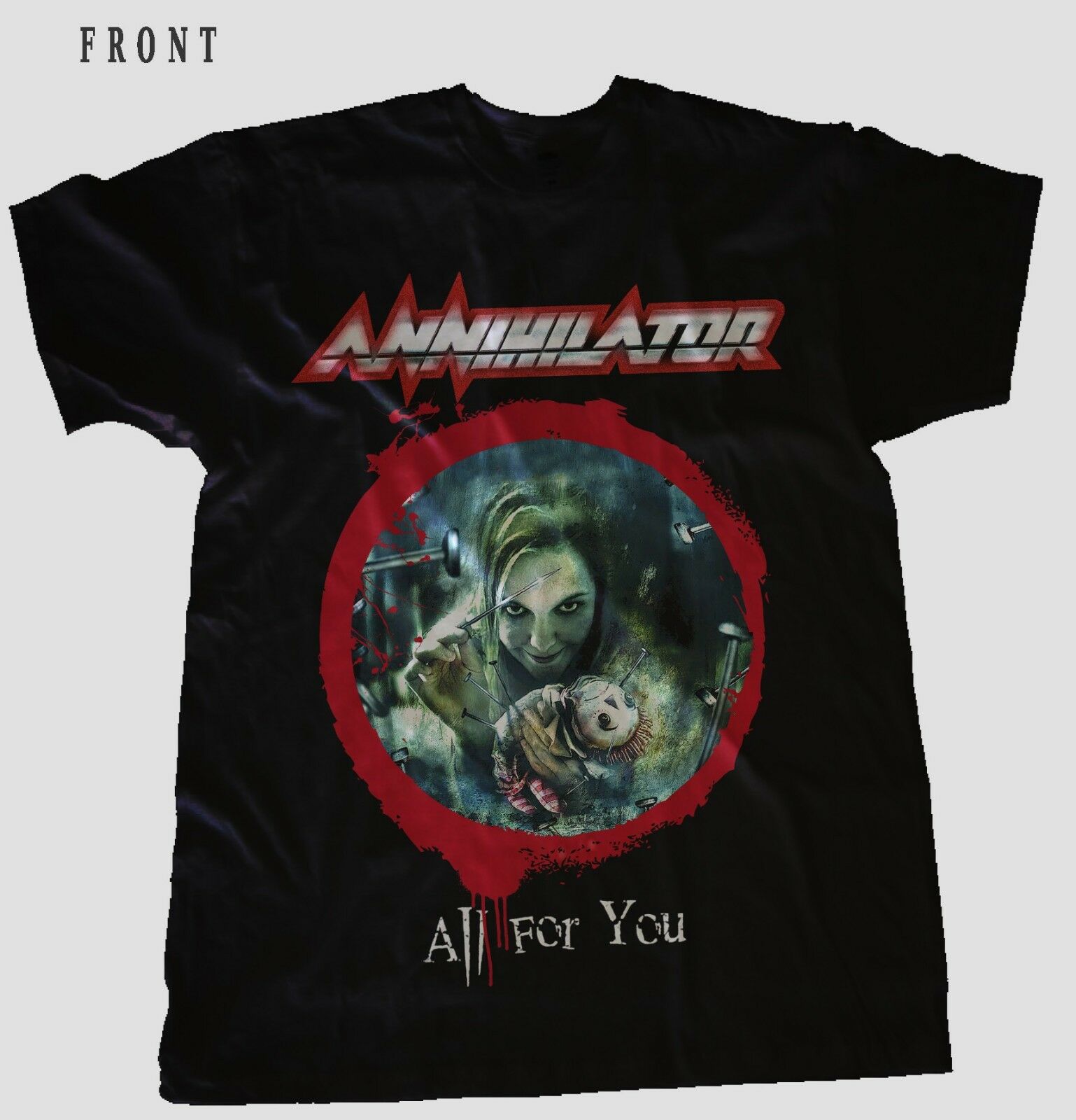 ANNIHILATOR - All For You - Thrash Metal Band T-Shirt ANNIHILATOR - All For You - Thrash Metal Band T-Shirt