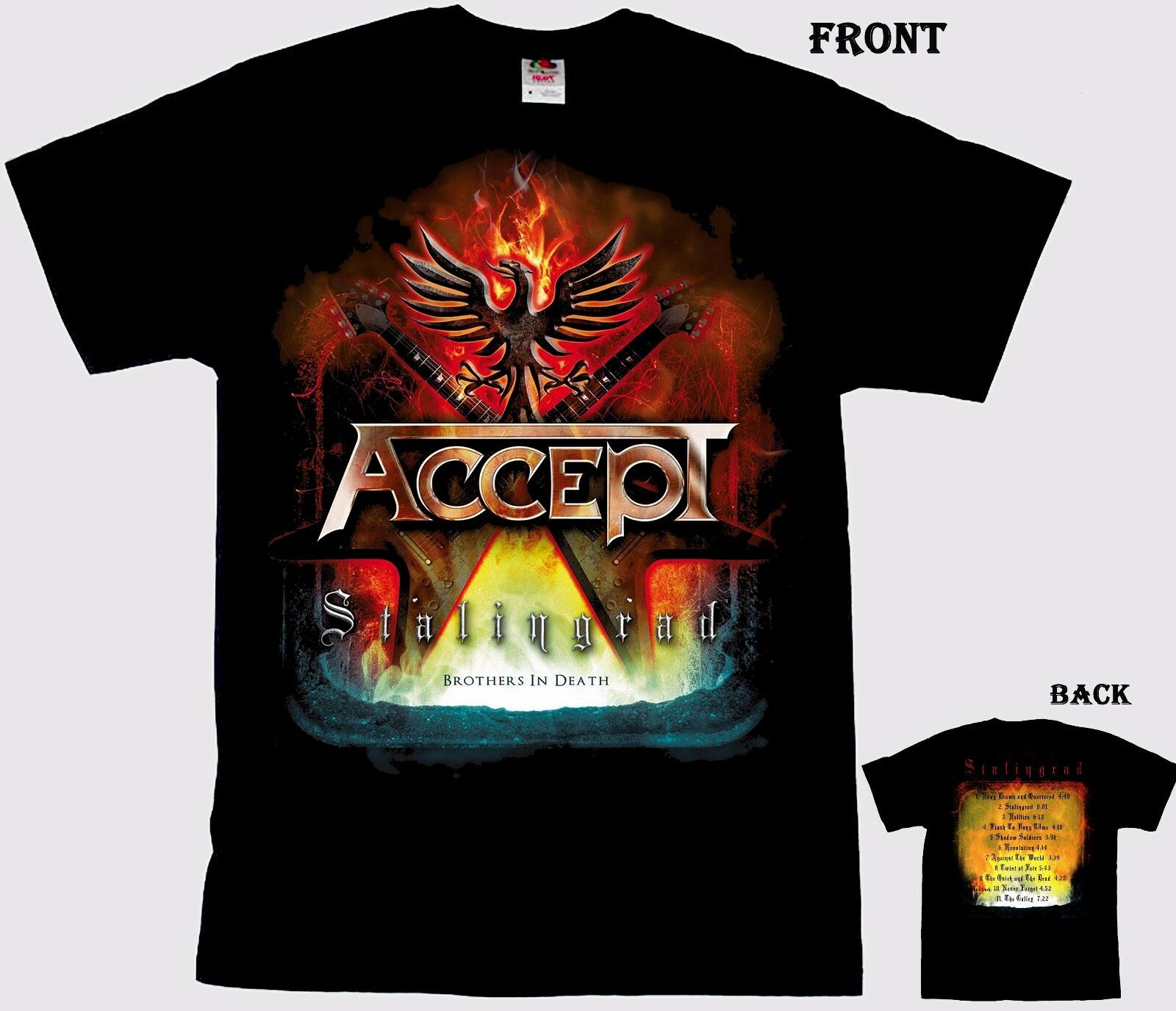 ACCEPT - Stalingrad - German Heavy Metal Band T-Shirt ACCEPT - Stalingrad - German Heavy Metal Band T-Shirt