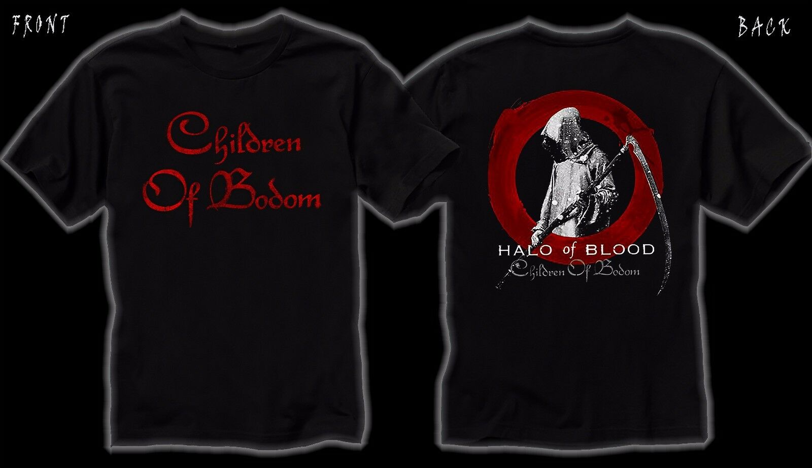 CHILDREN OF BODOM - Halo of Blood - II - Finnish Melodic Death Metal Band T-Shirt CHILDREN OF BODOM - Halo of Blood - II - Finnish Melodic Death Metal Band T-Shirt