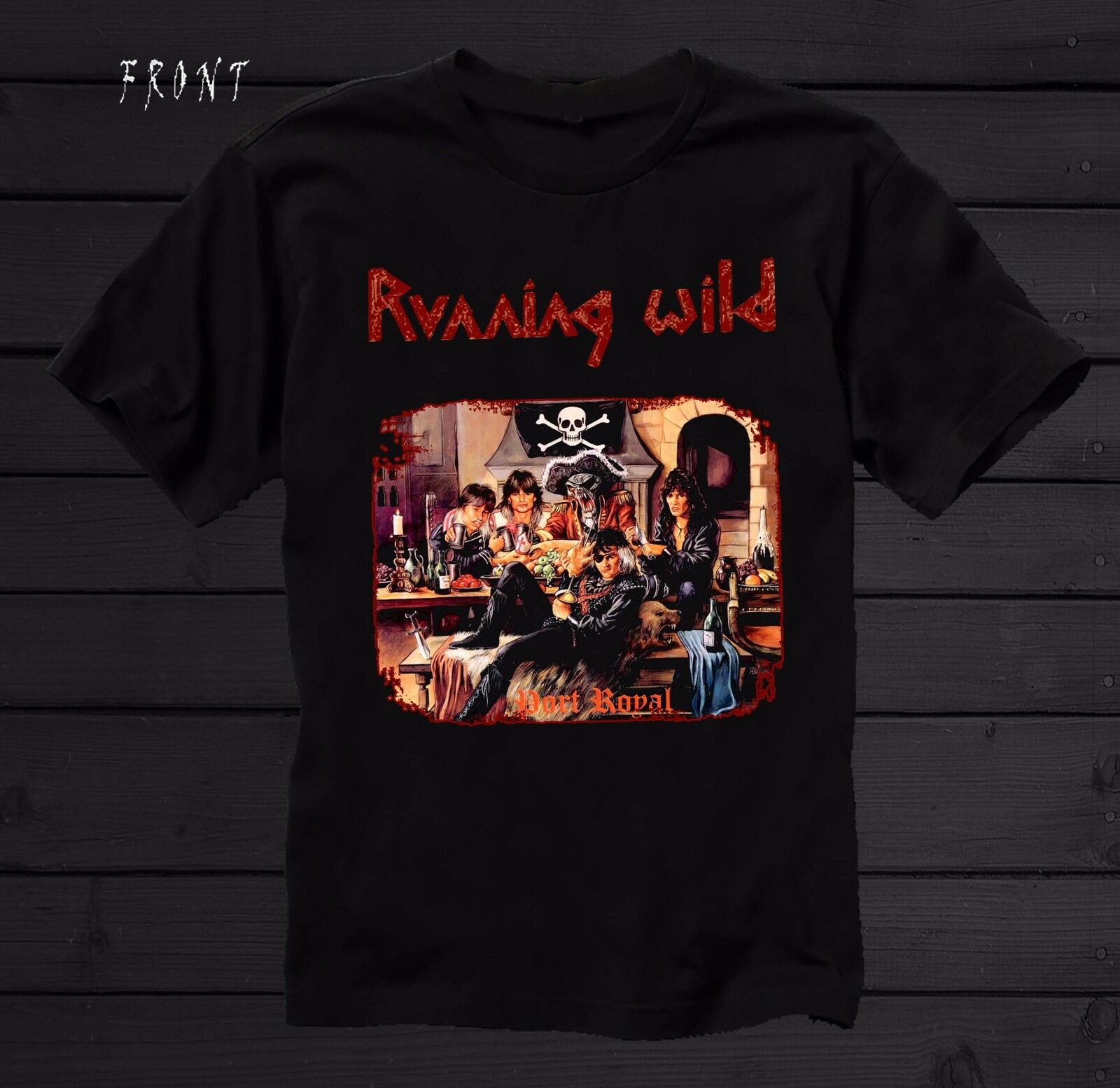wait haircut candidate RUNNING WILD – Port Royal – German Heavy Metal Band T-Shirt - SquadTee.com