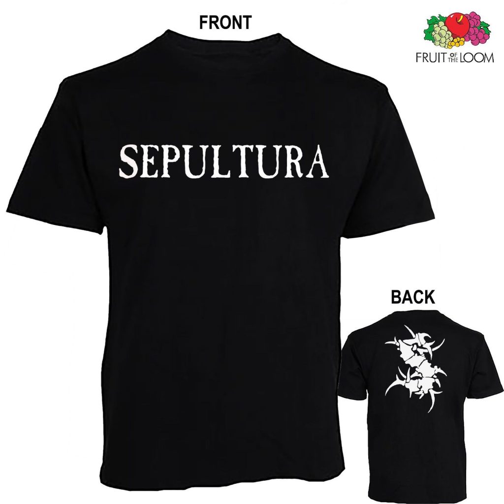 T-shirt SEPULTURA ROORBACK - Noir, 100% Coton - Neuf Sans étiquettes (Gildan Heavy Cotton)
