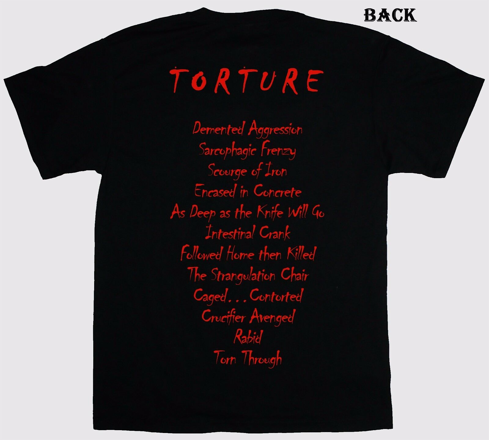 CANNIBAL CORPSE - Torture - American Death Metal Band T-Shirt CANNIBAL CORPSE - Torture - American Death Metal Band T-Shirt