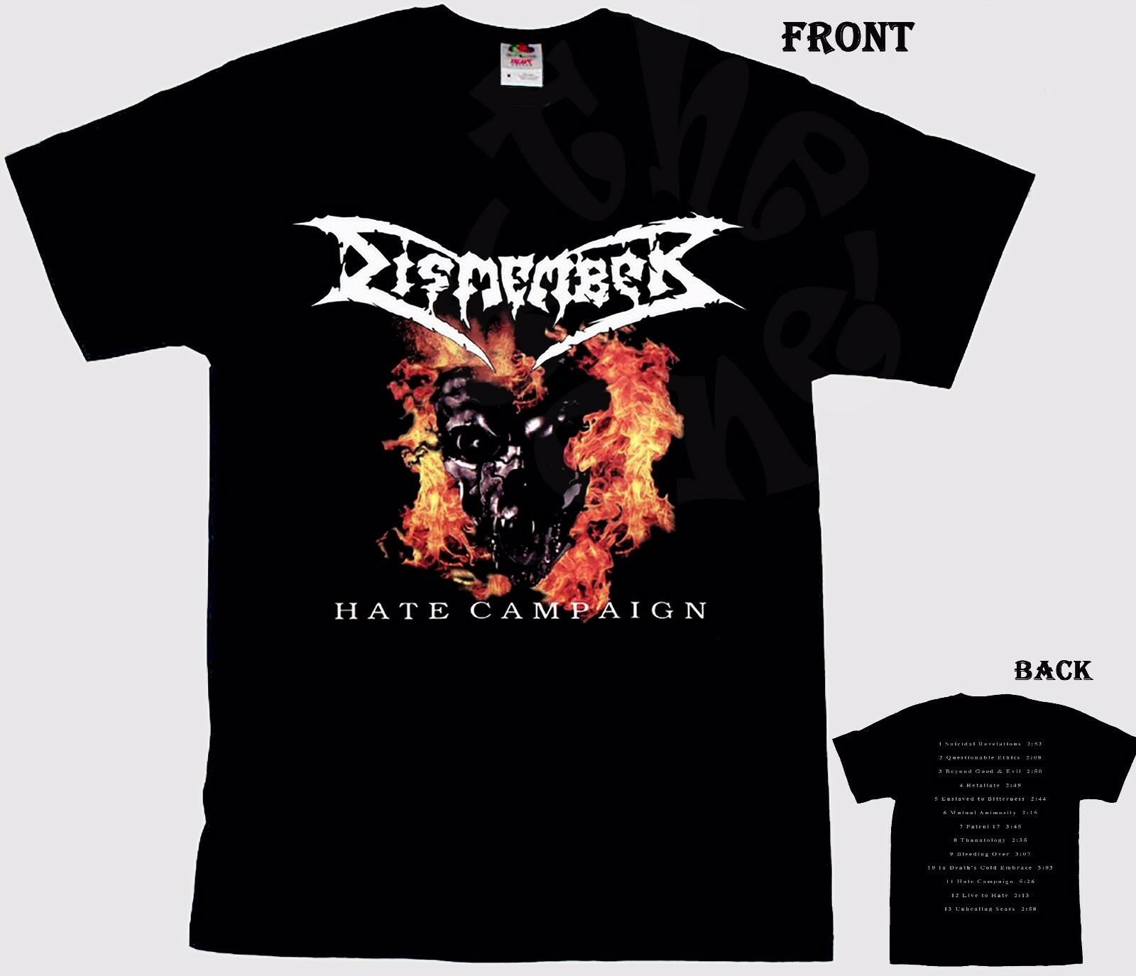 Dismember - Hate Campaign - Swedish Death Metal Band T-Shirt Dismember - Hate Campaign - Swedish Death Metal Band T-Shirt