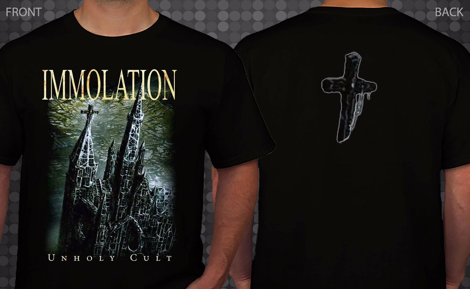 IMMOLATION - Unholy Cult - American Death Metal Band T-Shirt IMMOLATION - Unholy Cult - American Death Metal Band T-Shirt