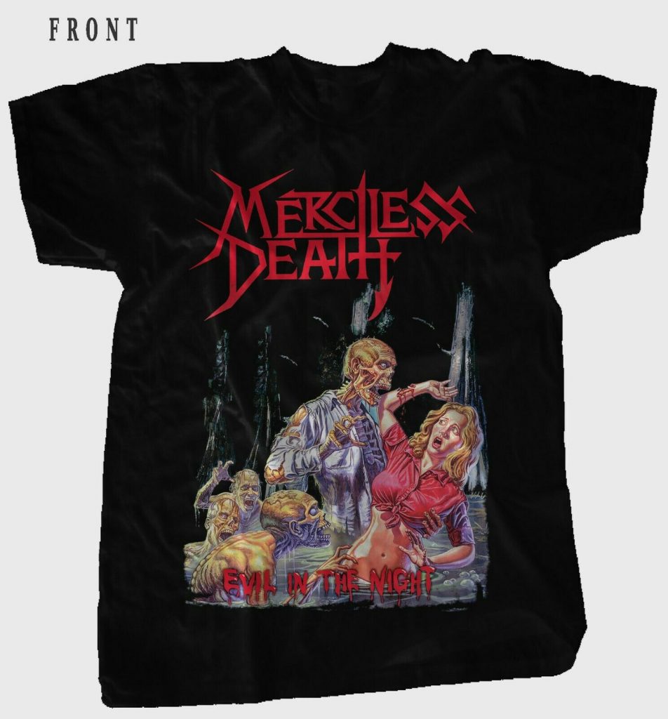 MERCILESS DEATH - Evil in the Night - American Thrash Metal Band T