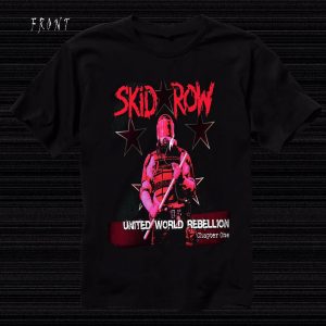 SKID ROW - United World Rebellion - American Heavy Metal Band T-Shirt