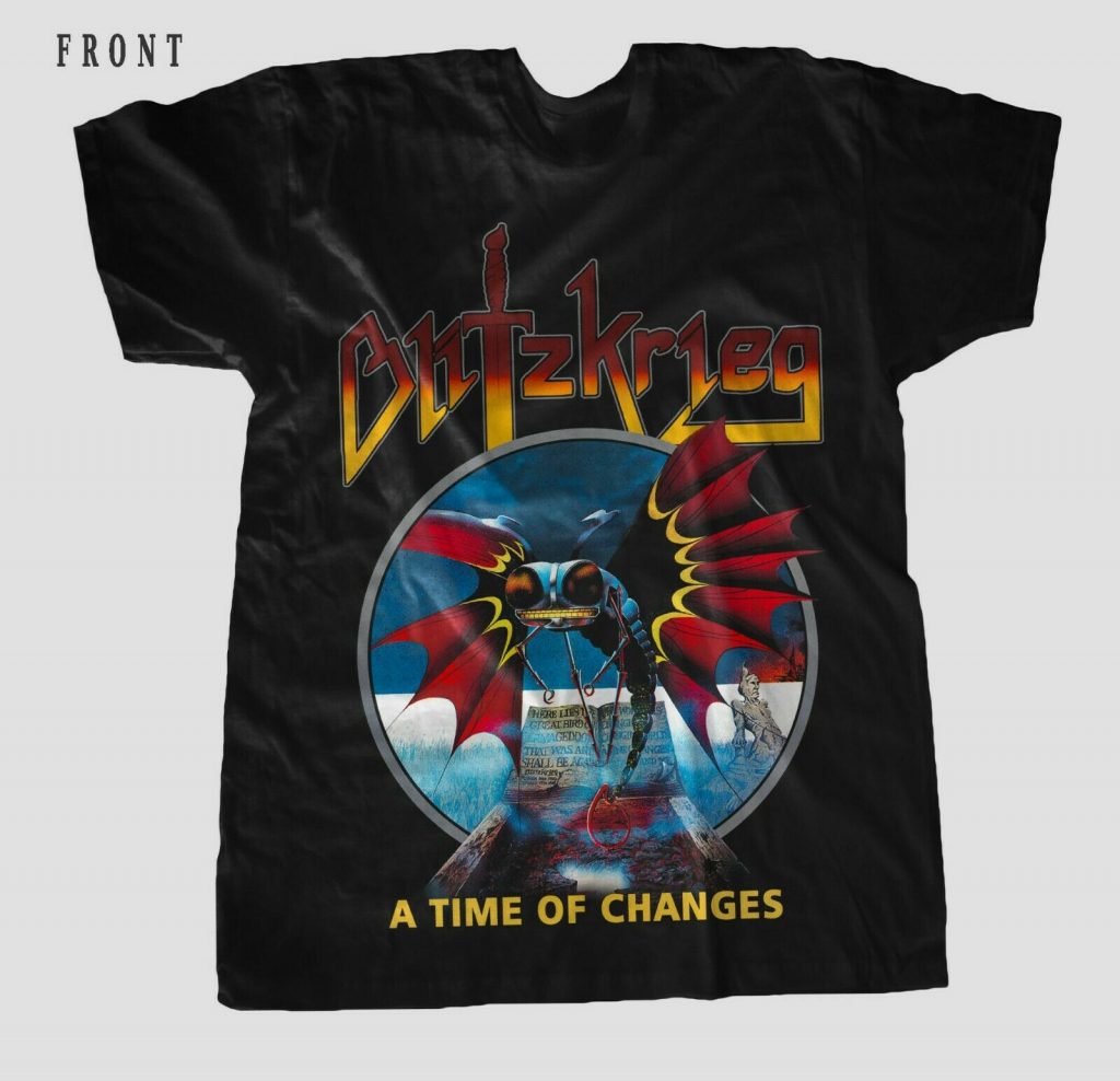 BLITZKRIEG - A Time of Changes - English Heavy Metal Band T-Shirt