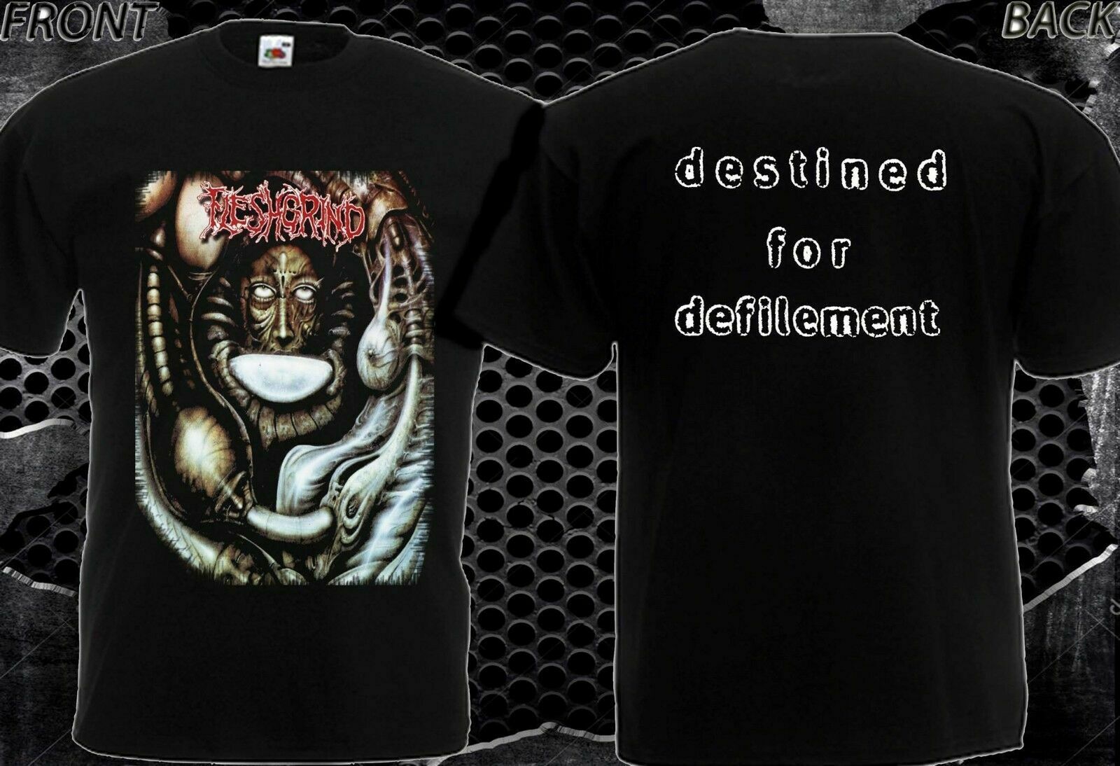 Fleshgrind - Destined for Defilement - American Brutal Death Metal Band T-Shirt Fleshgrind - Destined for Defilement - American Brutal Death Metal Band T-Shirt