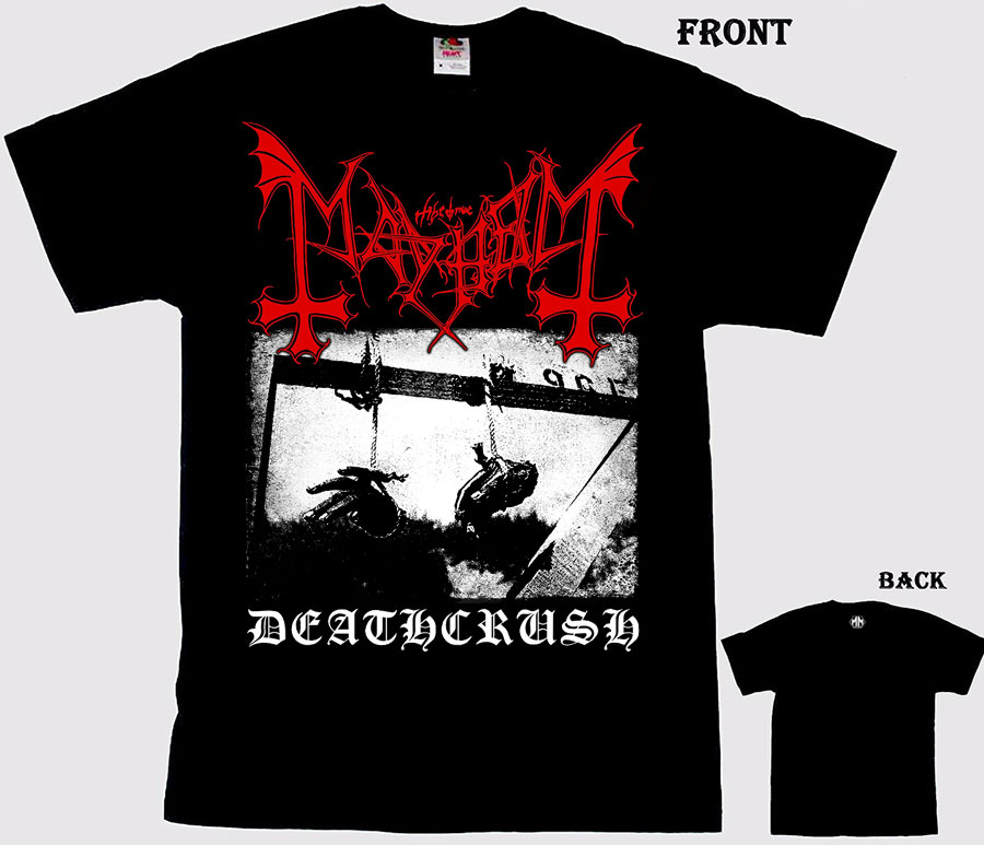 Mayhem sweatshirt  black metal metal band.