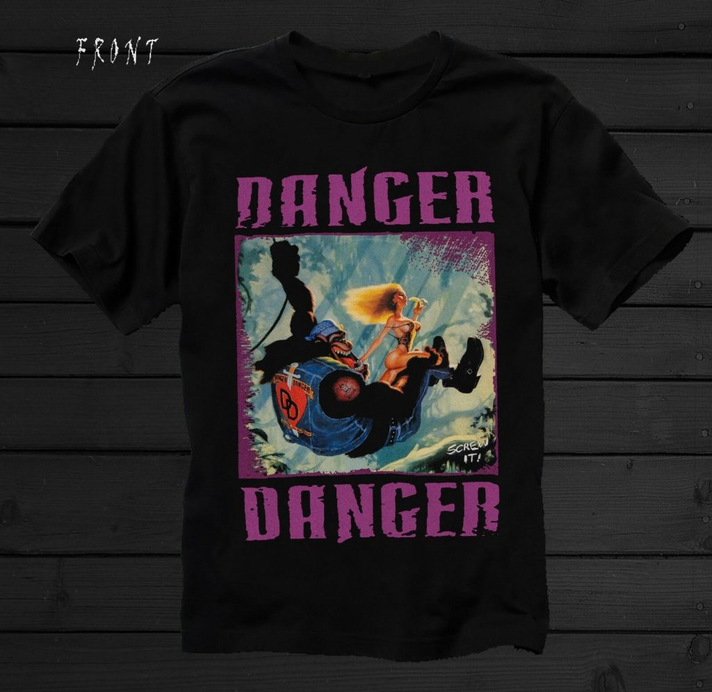 WORLD GYM Danger Danger Tシャツ Mサイズ Danger Danger - Screw It! - American Glam Metal Band T-Shirt