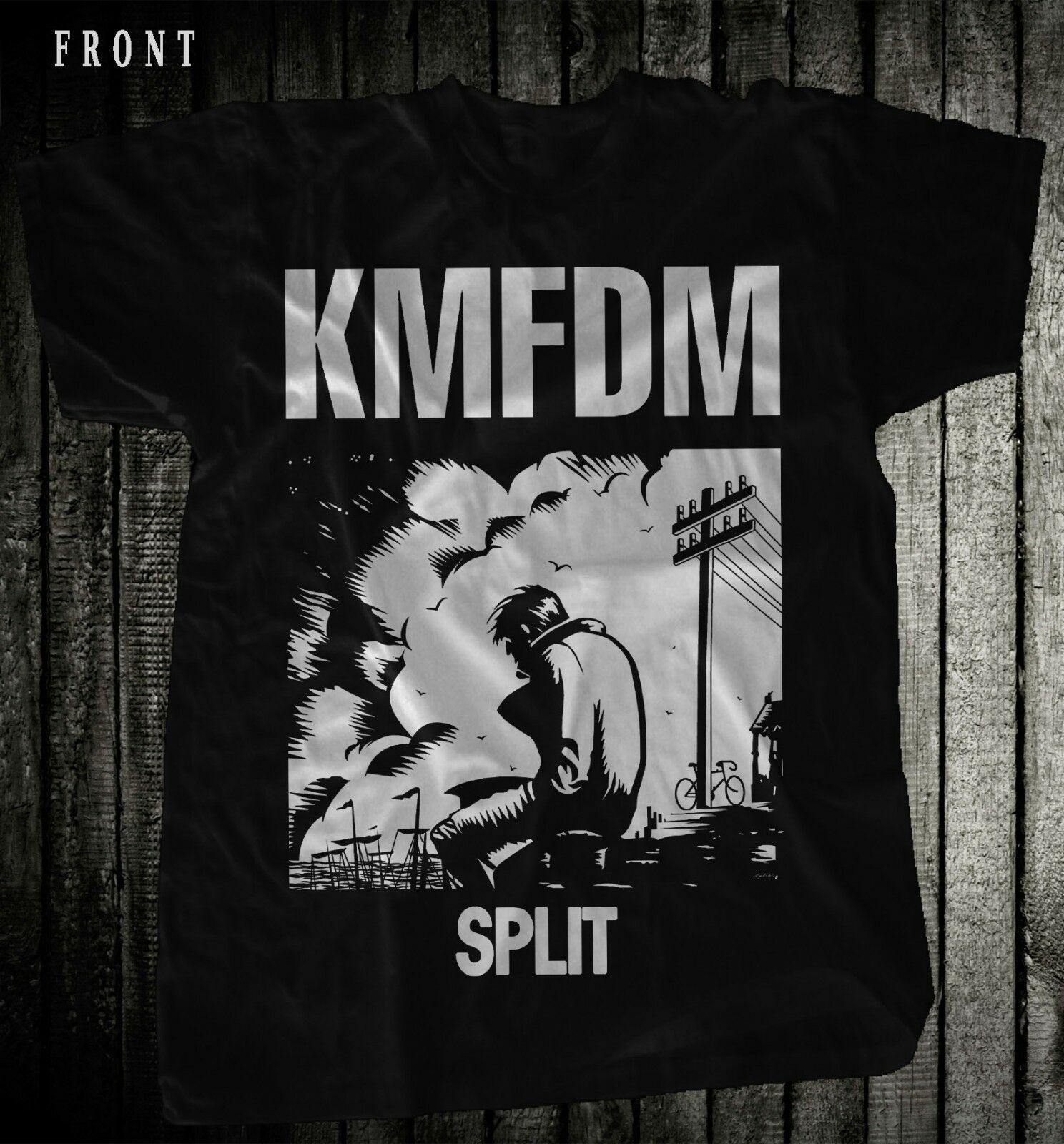 KMFDM - Split - German Industrial Rock Band T-Shirt KMFDM - Split - German Industrial Rock Band T-Shirt
