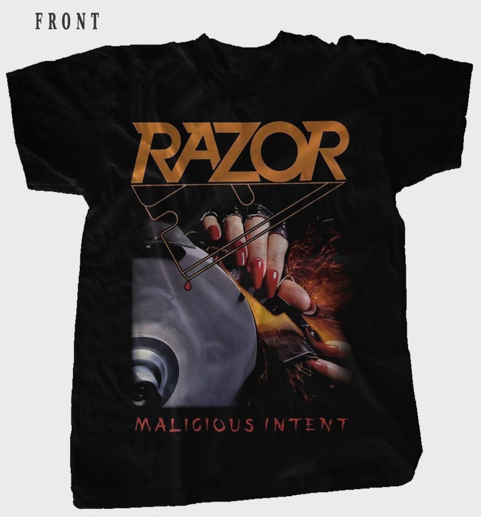 RAZOR - Malicious Intent - Canadian Speed/Thrash Metal Band T