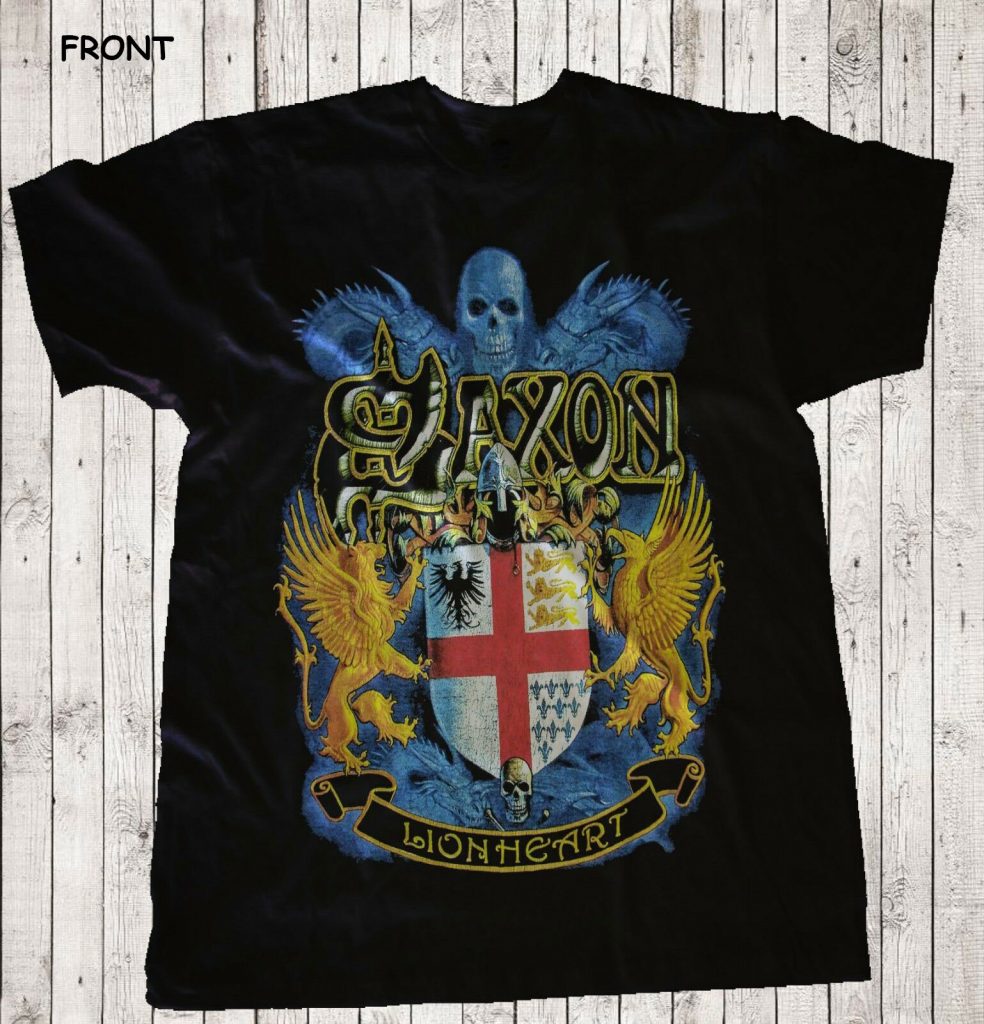 SAXON - Lionheart - English Heavy Metal Band T-Shirt - SquadTee.com