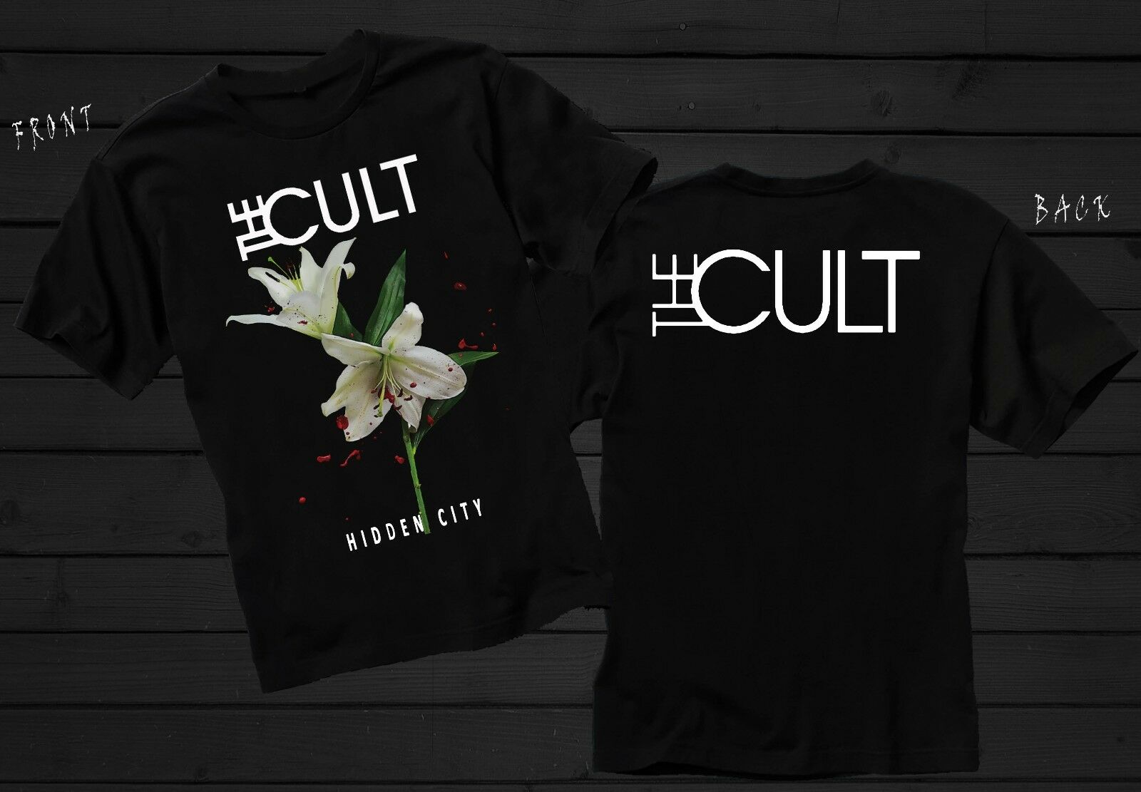 THE CULT - Hidden City - British Rock Band T-Shirt THE CULT - Hidden City - British Rock Band T-Shirt