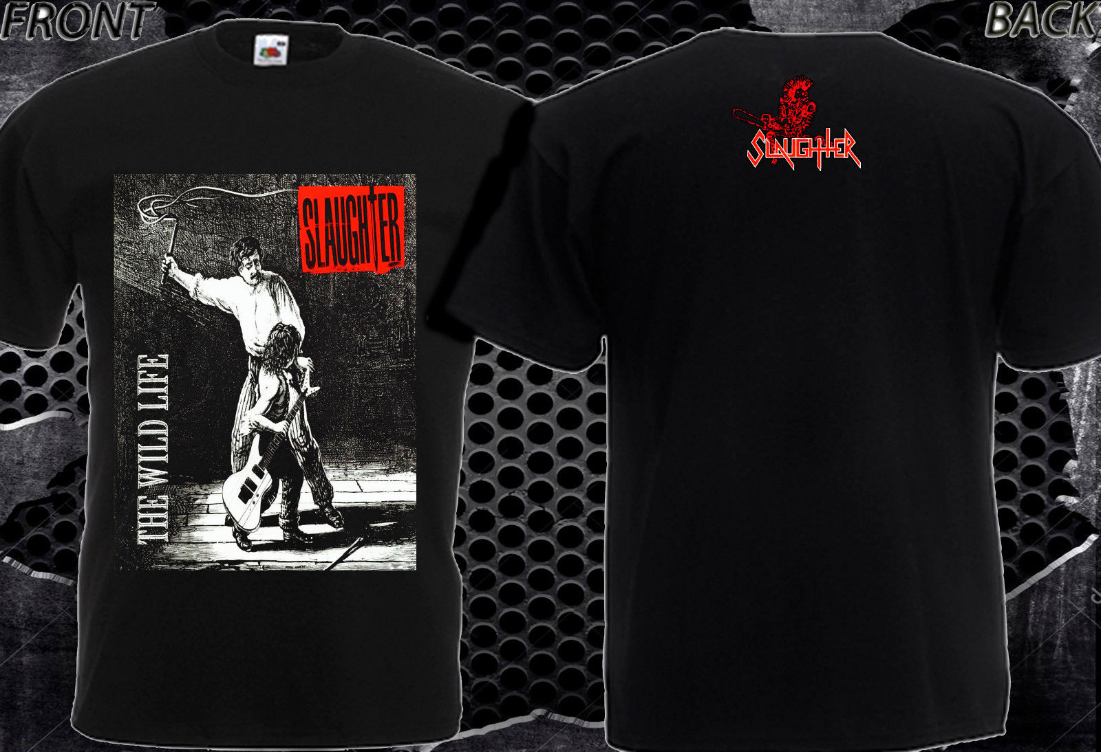 Slaughter - The Wild Life - American Rock Band T-Shirt Slaughter - The Wild Life - American Rock Band T-Shirt