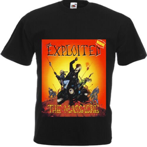 Official The Exploited Attack Unisex T-Shirt Massacre Horror Epics Punks Band 